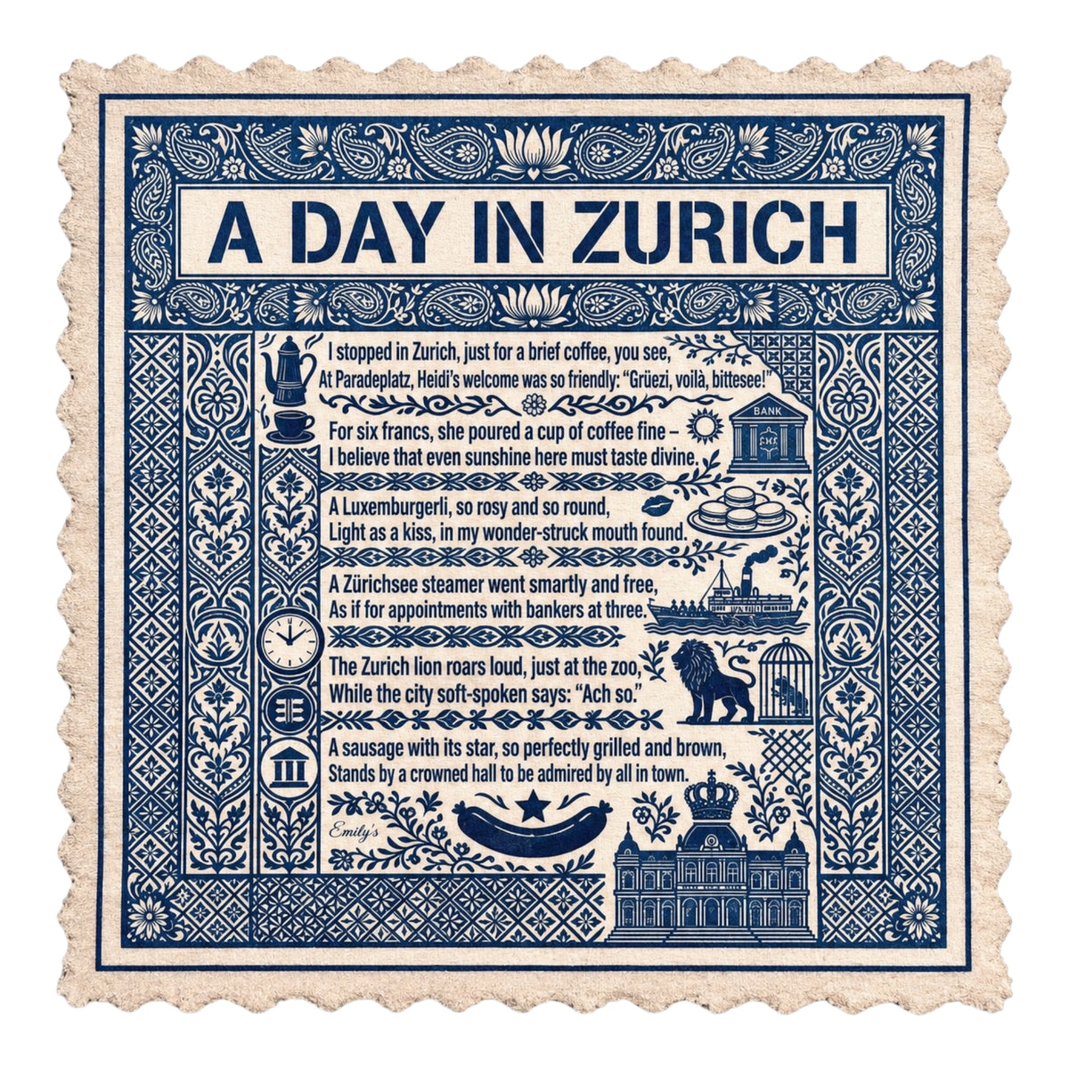 536. A DAY IN ZÜRICH – Mikrofaser Putztuch