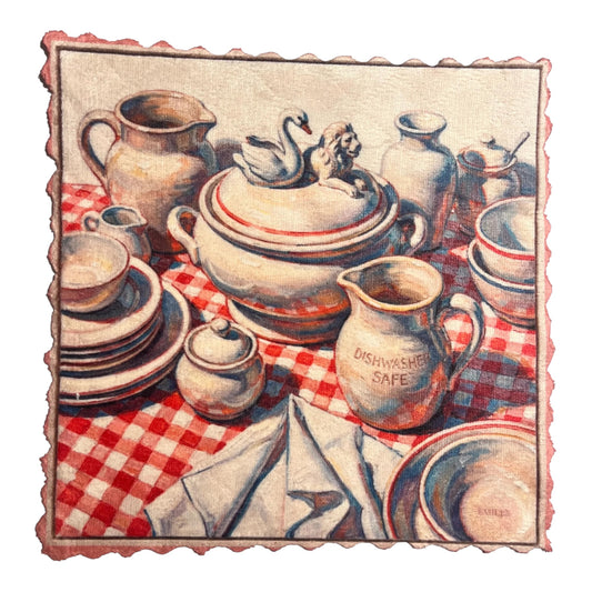 411. RED GINGHAM KITCHEN – Mikrofaser Putztuch