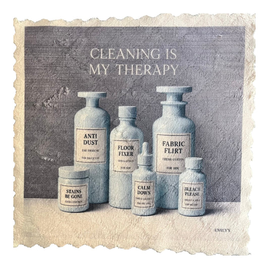 152. CLEANING IS MY THERAPY – Mikrofaser Putztuch