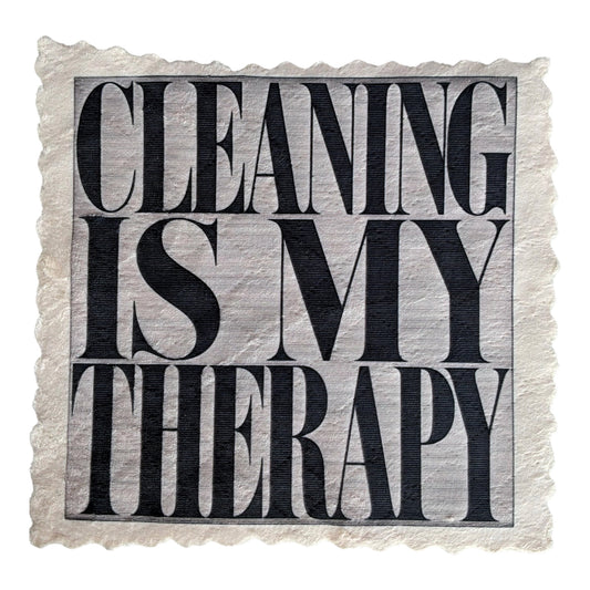 284. CLEANING IS MY THERAPY – Mikrofaser Putztuch