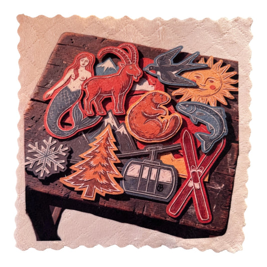 205. ENGADIN ICONS COLLAGE – Mikrofaser Putztuch