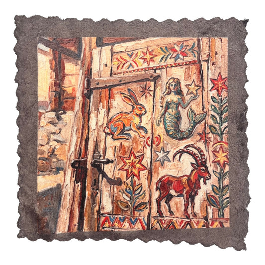 455. ENGADIN SGRAFFITO FOLK DOOR – Mikrofaser Putztuch