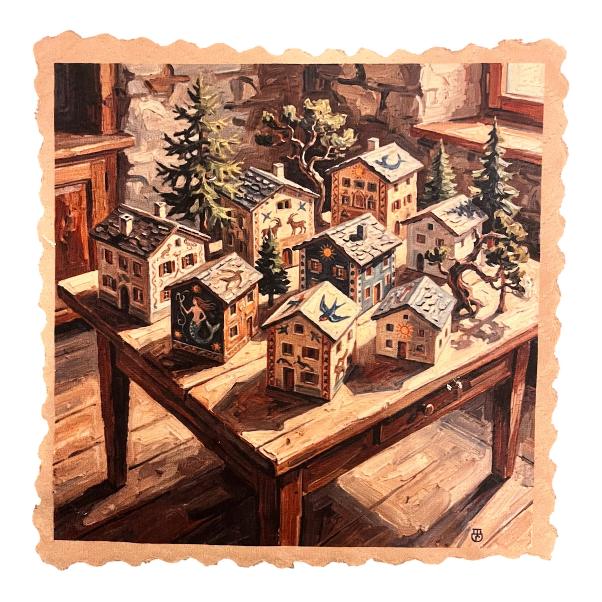 494. ENGADIN MINIATURE VILLAGE – Mikrofaser Putztuch