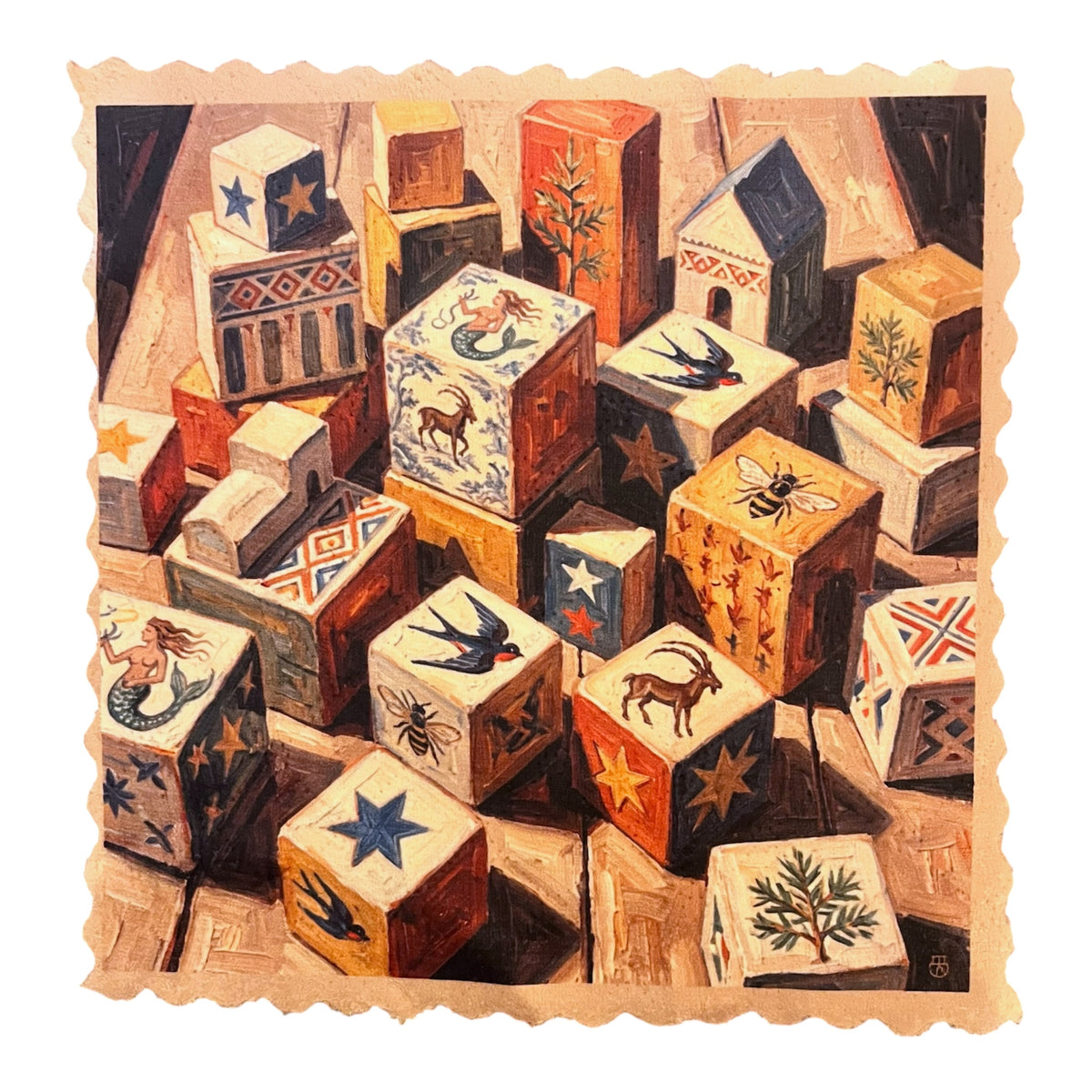 510. ENGADIN SGRAFITTO STORY BLOCKS – Mikrofaser Putztuch