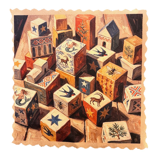 510. ENGADIN SGRAFITTO STORY BLOCKS – Mikrofaser Putztuch