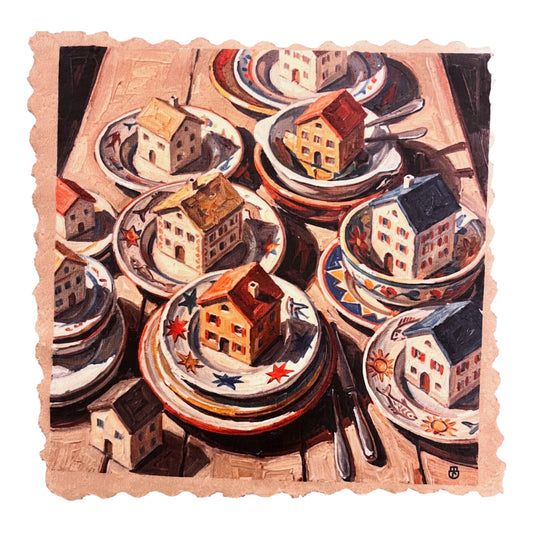 526. ENGADIN SGRAFFITO TABLE VILLAGE – Mikrofaser Putztuch
