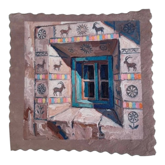 299. ENGADIN SGRAFITTO WINDOW Mikrofaser Putztuch
