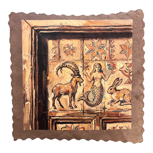 456. ENGADIN SGRAFFITO SYMBOL PANEL – Mikrofaser Putztuch