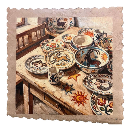451. ENGADIN SGRAFFITO TABLE TREASURES - Mikrofaser Putztuch