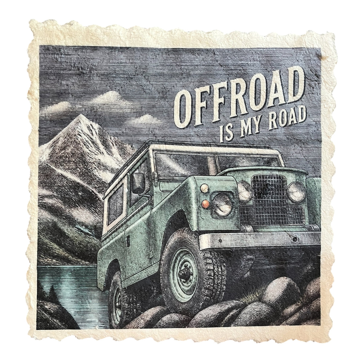 662. OFFROAD IS MY ROAD - Microfaser Putztuch