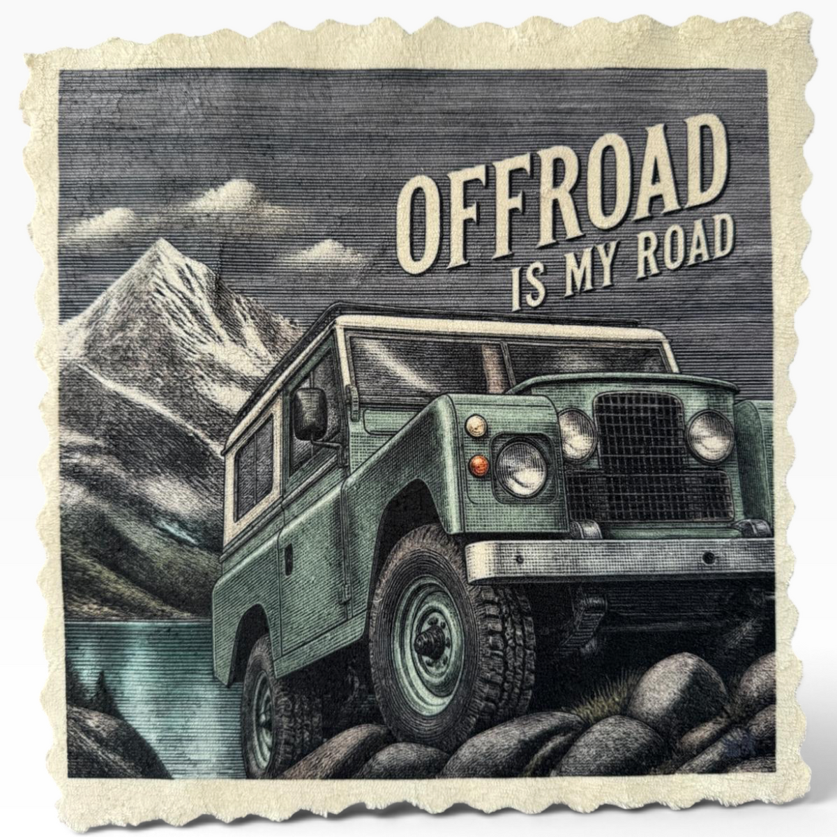 595. OFFROAD IS MY ROAD – Mikrofaser Putztuch