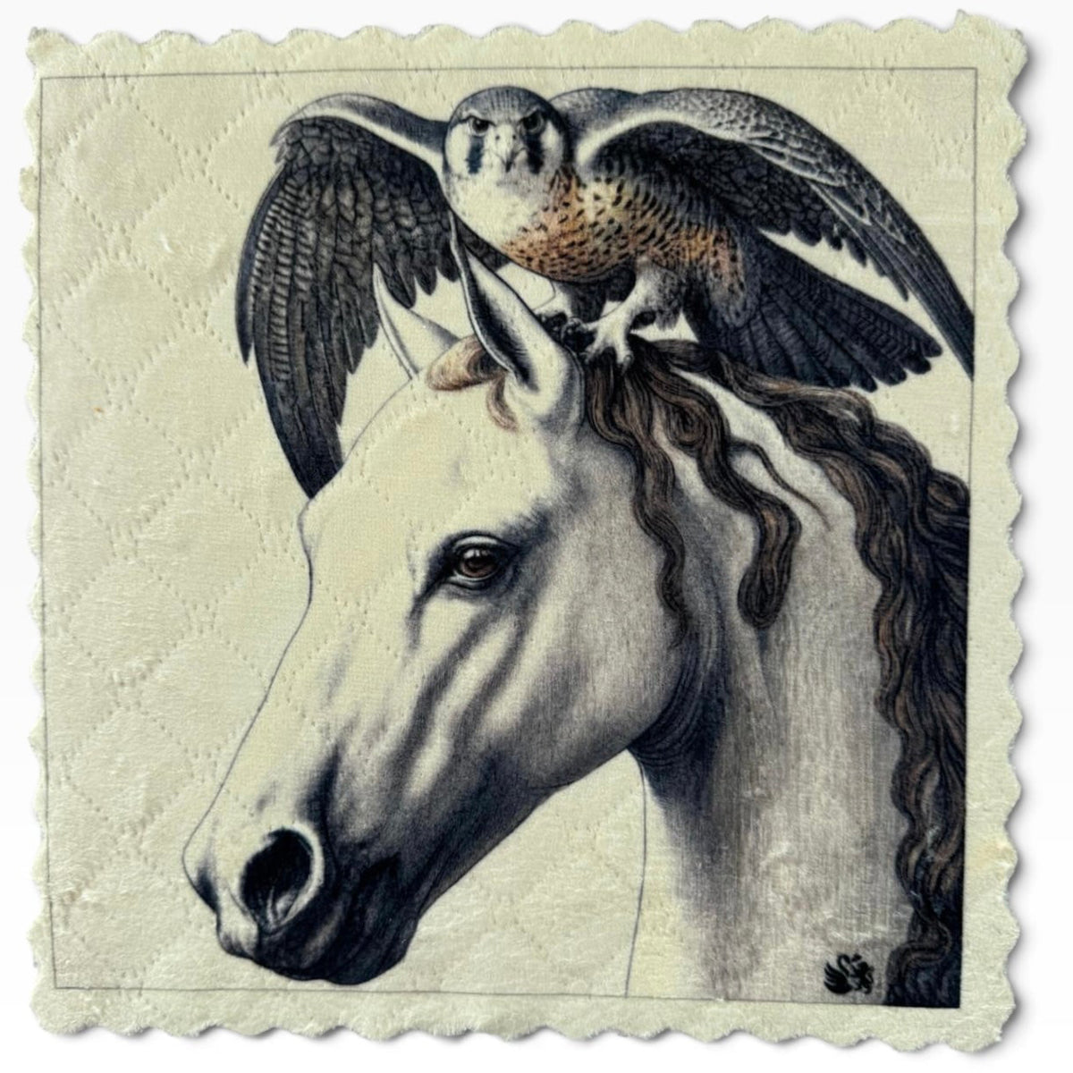 605. HORSE & FALCON – Mikrofaser Putztuch